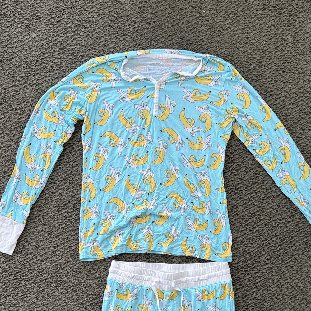 Kids Blue Banana Pajamas